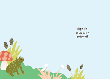 Pictura Hoppy Birthday card from the Everyday Cards collection, featuring colorful birthday-themed illustrations.