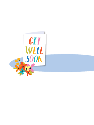 Pictura Sick Puppy Get Well Card featuring a cute puppy illustration for sending get well wishes.