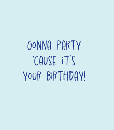 Pictura Go Shorty birthday card featuring colorful design, suitable for everyday greeting cards, with playful lettering and cheerful graphics.