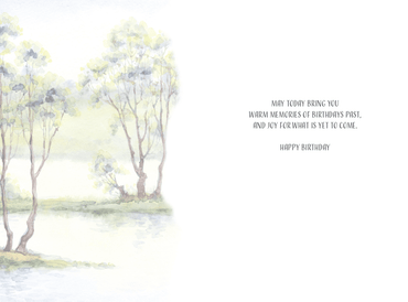 Pictura Two Trees birthday card from the Everyday Cards collection, featuring a colorful illustration of two trees.