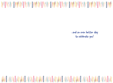 Pictura Great Day Cake birthday card with colorful cake illustration, perfect for celebrating special occasions.