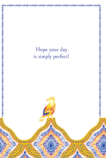 Boho bird birthday card from Pictura featuring a colorful bird design, perfect for celebrating special occasions.