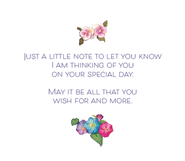 Waving window birthday card by Pictura featuring a colorful design and cheerful greeting, perfect for celebrating special occasions.