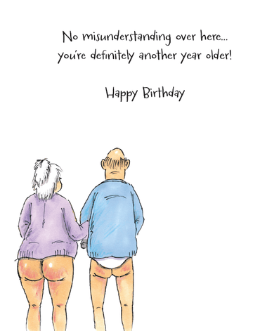 Pictura Bottomless Brunch Funny Birthday Card featuring playful brunch-themed illustration, perfect for humorous birthday greetings.