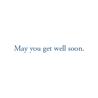 Pictura Lily Pads Get Well Card featuring tranquil lily pad illustration, perfect for sending well wishes and encouragement.
