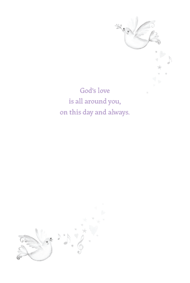 Pictura baptism message card from Everyday Cards collection, featuring religious design and heartfelt greeting for baptism occasion.