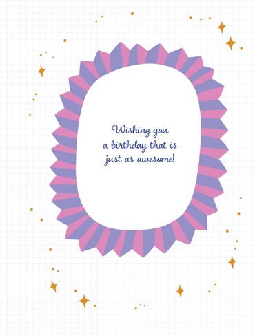 Pictura Awesome-est Human birthday card featuring colorful designs, perfect for celebrating someone's special day.