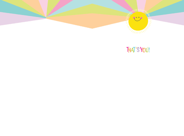 Pictura Favoritest Person birthday card featuring colorful cake illustration and cheerful message for special occasions.