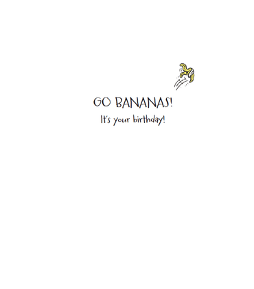 Pictura Banana Funny Birthday Card featuring playful banana illustration, perfect for celebrating birthdays with humor and style.