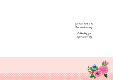 Pictura With Love Cake Birthday Card for wife, featuring a colorful cake illustration and heartfelt message, perfect for celebrating.