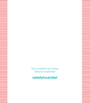 Pictura Hooray Test Baby Card Expecting from the Everyday Cards collection, featuring cheerful design for new parent announcements.