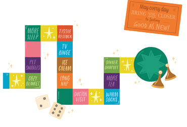 Pictura Get Well Game Get Well Card featuring bright illustrated design, perfect for sending cheerful wishes to someone recovering.