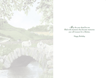Sheep birthday card from Pictura featuring a cute sheep illustration, perfect for greeting someone on their special day.