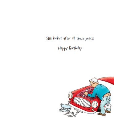 Funny birthday card from Pictura, featuring humorous artwork and greetings, in great condition.