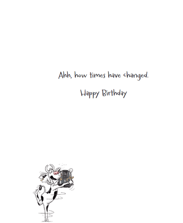 Pictura funny birthday card featuring an air fryer illustration, perfect for celebrating with humor and everyday greeting cards.