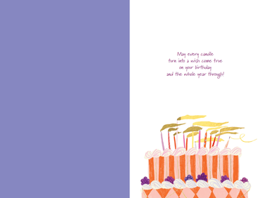 Pictura Blown Out Candles birthday card featuring colorful candles and festive design for celebrating birthdays.