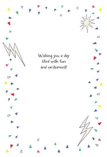 Electric birthday card from Pictura, featuring colorful birthday-themed design, perfect for celebrating special occasions.
