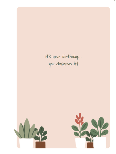 Pictura Café Counter birthday card from the Everyday Cards collection, featuring festive coffee-themed design and cheerful colors.