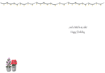 Pictura Florist Stand Birthday Card from the Everyday Cards collection, featuring floral design and space for personalized messages.