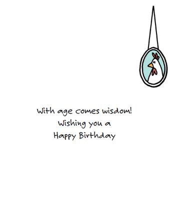 Funny birthday card from Pictura featuring humorous old argument design, perfect for everyday greeting card occasions.