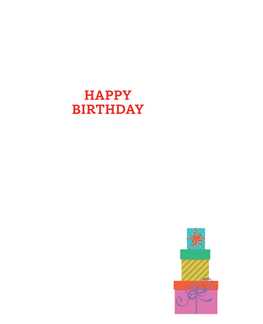 Pictura welcome mat birthday card featuring cheerful design, perfect for celebrating birthdays with a warm greeting.