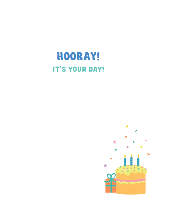Colorful Capybara birthday card from Pictura featuring adorable capybara illustration on an everyday greeting card.