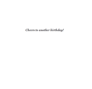 Funny birthday card from Pictura featuring humorous alcohol-themed design, perfect for celebrating with a laugh.