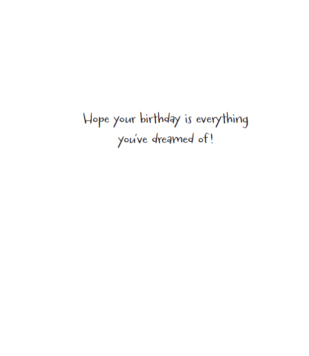 Funny birthday card featuring colorful bed illustrations, from Pictura's collection of humorous everyday greeting cards.