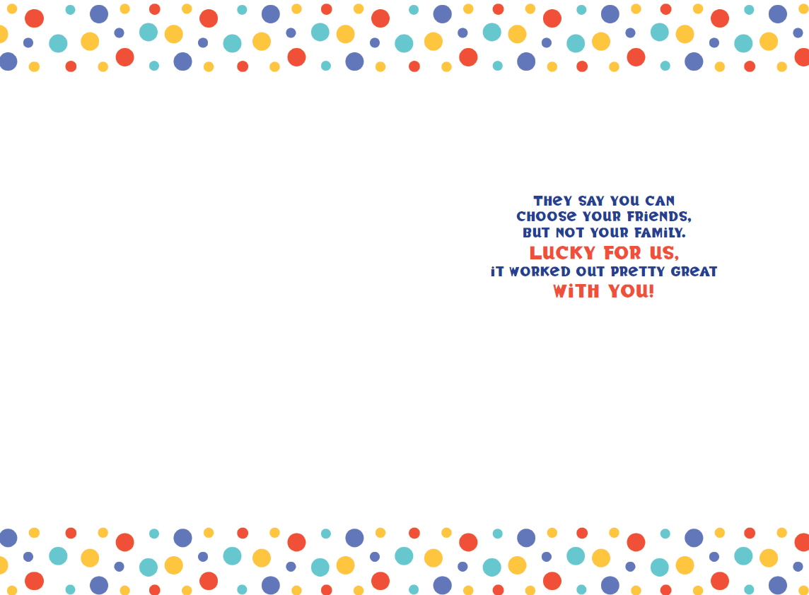 Pictura birthday card featuring colorful "Birthday Letters" design for brother-in-law, ideal for everyday celebration messages.
