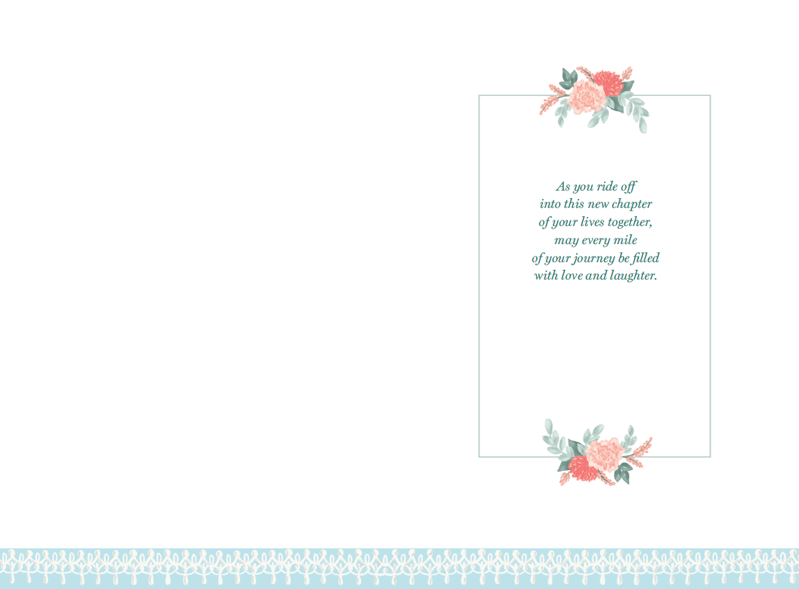 Pictura Happily Ever After wedding card featuring elegant design, suitable for celebrating wedding or anniversary occasions.