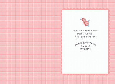 Pictura Cat Couple Wedding Card featuring adorable illustrated cats in wedding attire, perfect for celebrating love and special occasions.