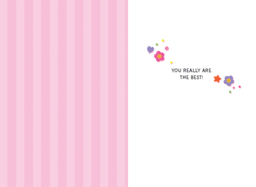 Colorful Friendship Beads Birthday Card by Cardmore featuring vibrant bead illustrations and cheerful birthday greeting.