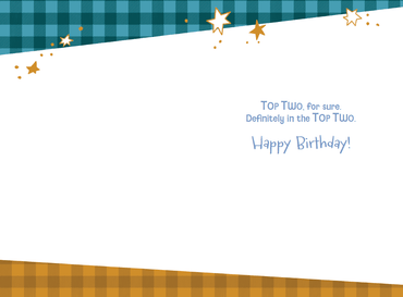 Pictura birthday card for father with heartfelt message, featuring colorful design for a favorite parents celebration.
