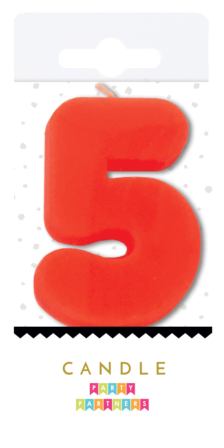 Neon number 0 candle from Party Partners, colorful LED candle for birthday celebrations, glowing number zero.