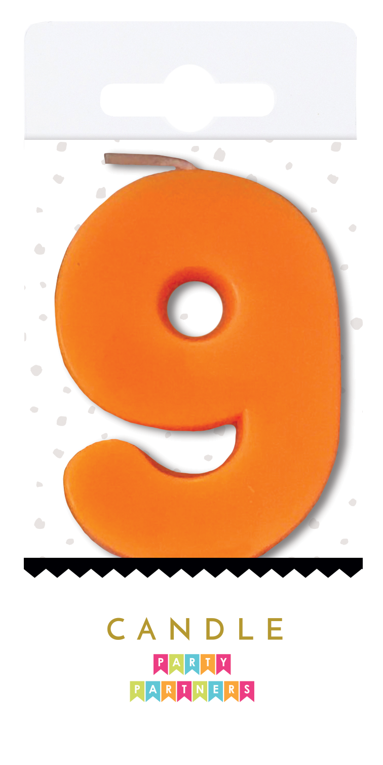 Neon Number Candle 0