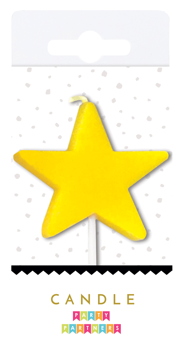 Glitter neon number candle displaying zero from Party Partners, ideal for birthday celebrations or special occasions.