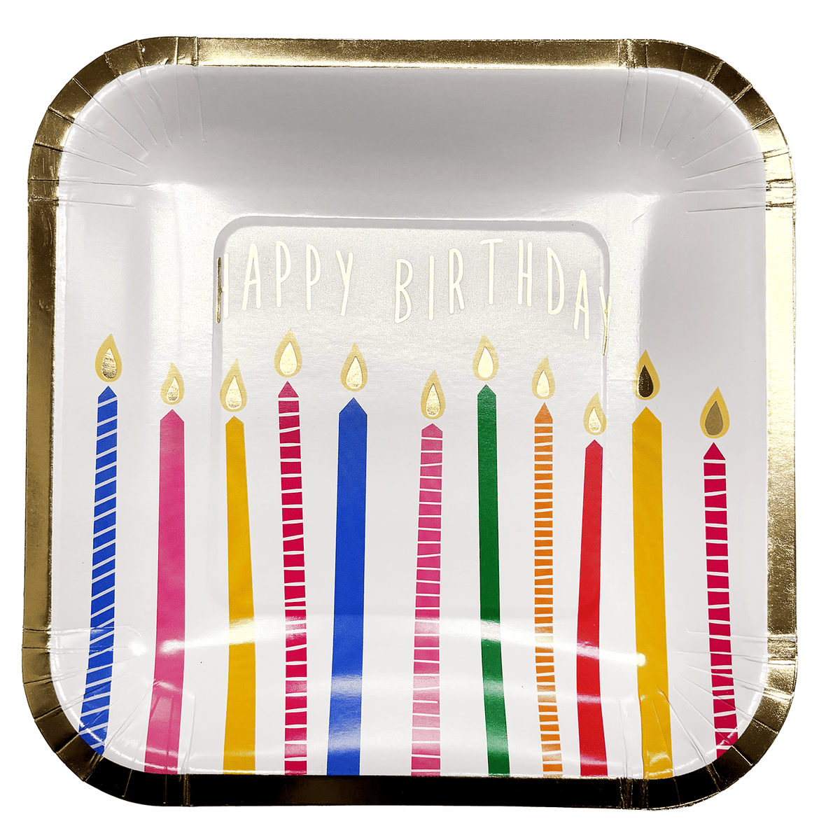 Joyful Lands Craft Co. dessert or salad candles plate with a decorative design and smooth ceramic surface.