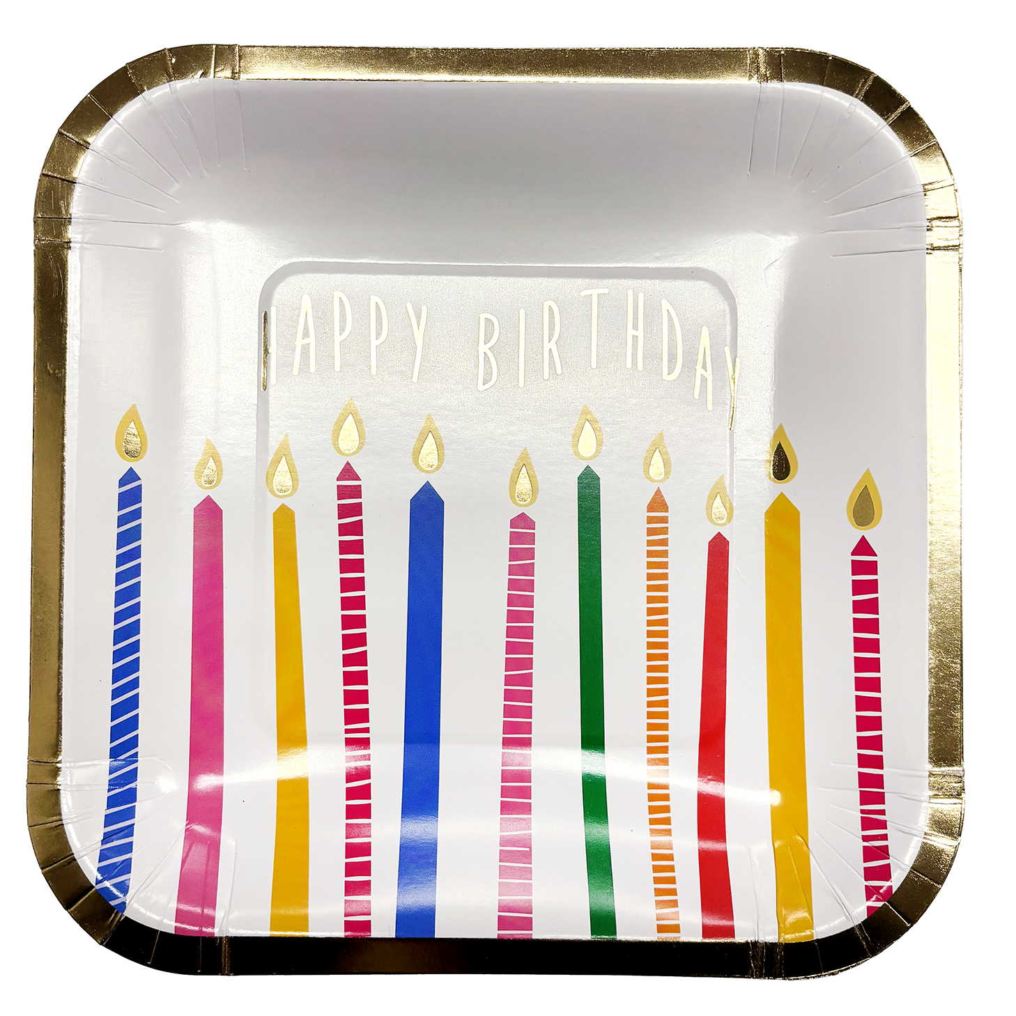 Happy Birthday Candles Plates