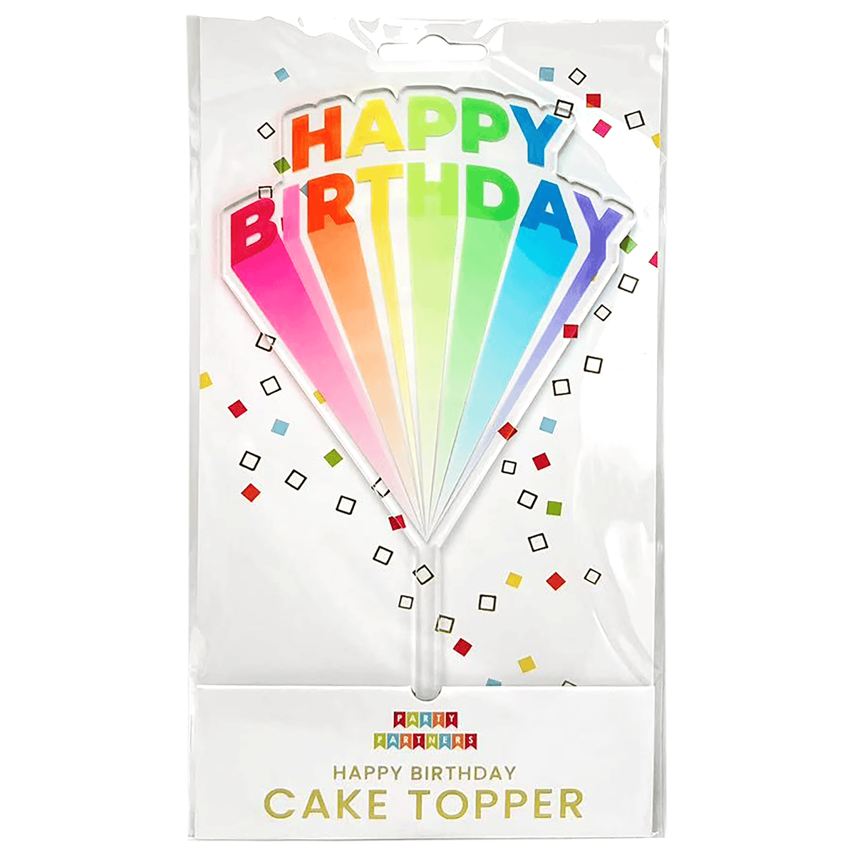 Joyful Lands Craft Co. LTD. HB Cake Topper Slim, decorative cake topper for celebration cakes, in a sleek design.