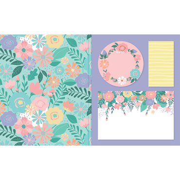 Floral Sticky Notes Set