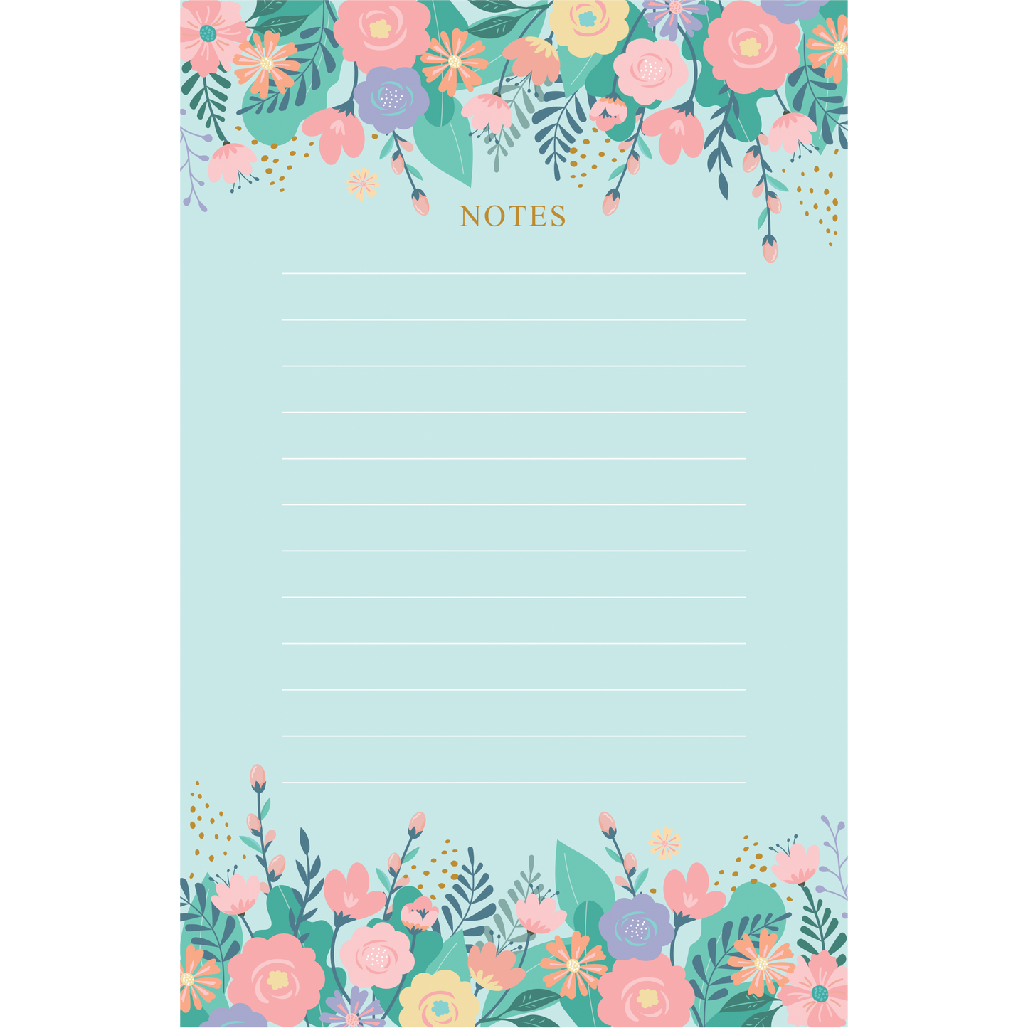 NOTE PAD SET OF 3 - FLORAL