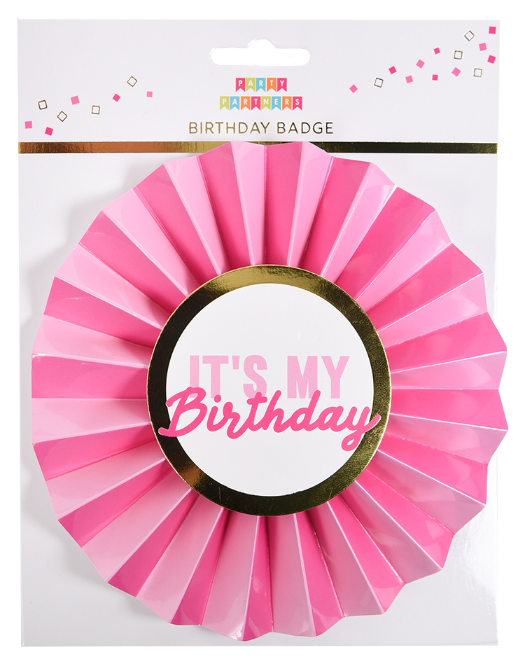 Paper Badge - Pink