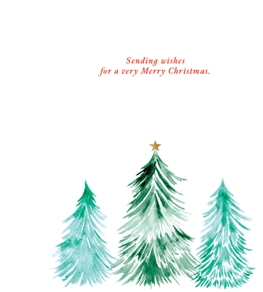 Pictura Christmas Tree seasonal greeting card with festive holiday design and colorful Christmas tree illustration.
