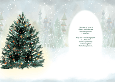 Pictura Forest Christmas Tree Christmas Card featuring seasonal holiday design with a festive tree and "Someone Special" message.