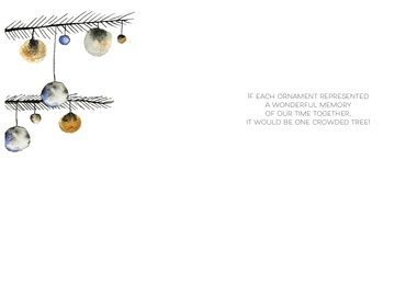 Modern Tree Christmas Card featuring a festive holiday design, with "Father" greeting, by Pictura for seasonal Christmas celebrations.