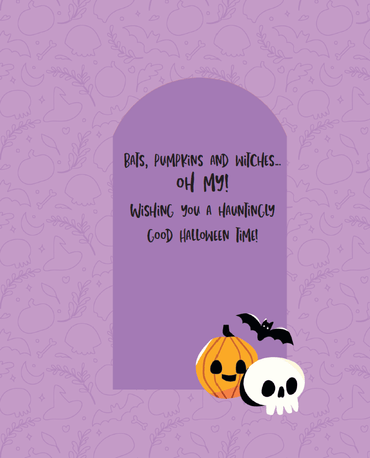 Halloween Pattern Halloween Card by Pictura featuring spooky designs and festive Halloween illustrations.