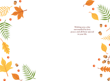 Autumn Owl Thanksgiving Card