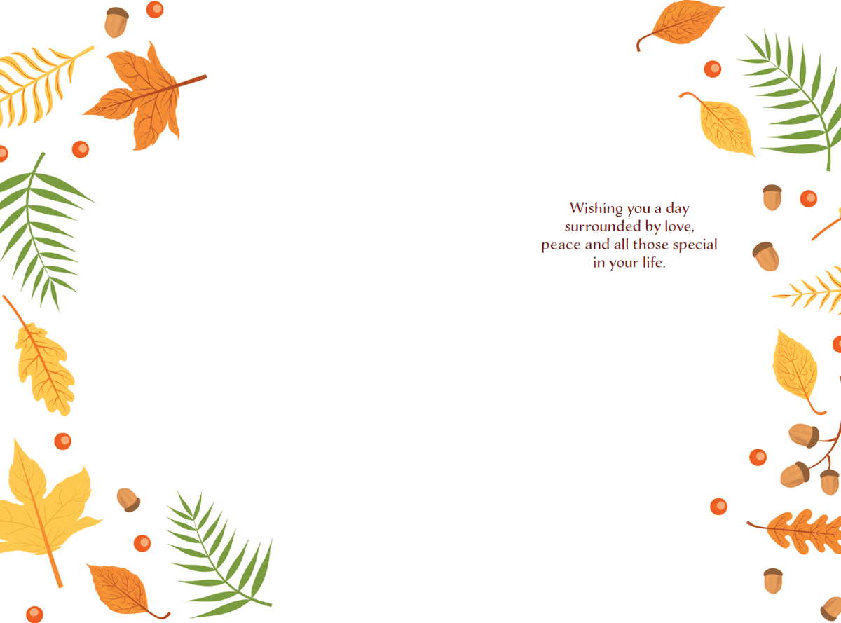Thanksgiving card featuring a turkey with "Give Thanks" message from Pictura, suitable for celebrating Thanksgiving.