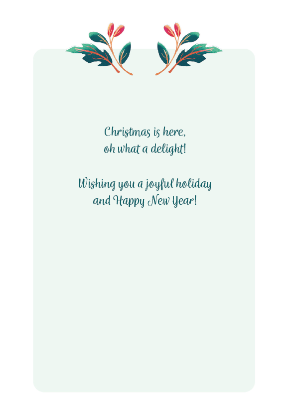 Merry & Bright Ornament Christmas Card