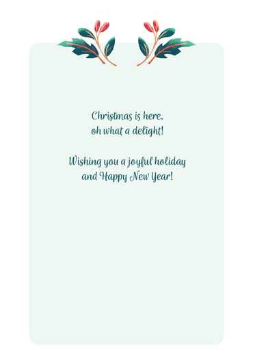 Merry & Bright Ornament Christmas Card